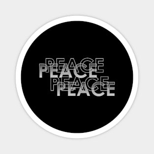 Peace in black and white Magnet